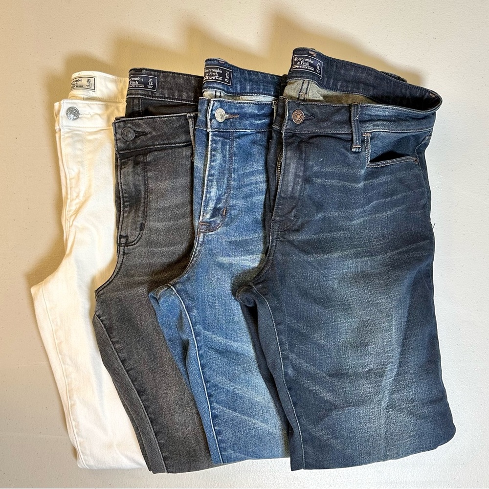 Lot of Abercrombie Harper Super Skinny Jeans Women’s Size 31W x 32L